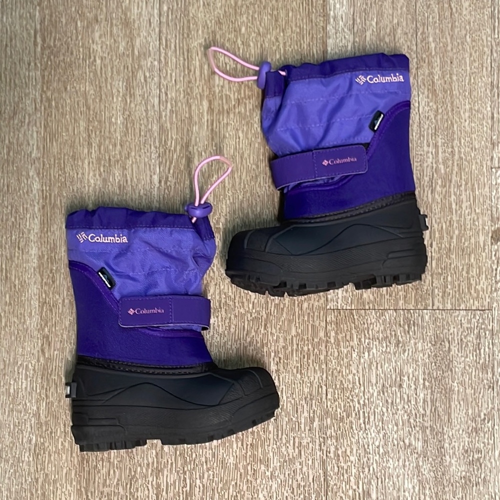 GIRLS COLUMBIA PURPLE SNOW BOOTS